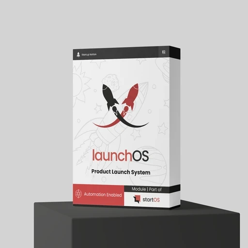 LaunchOS Product Software Box by Operavexa, part of the Operavexa Notion Template Family